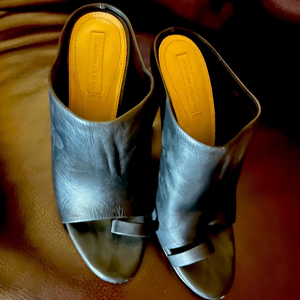 Size 10 leather high heel sandal